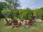The Olive Grove Fredericksburg TX Firepit Creekside Sitting and Star Gazing Area